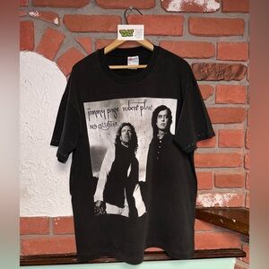 Vintage 1995 Hanes ZOSO Led Zeppelin Tribute Band Black Graphic T-Shirt Tee XL